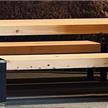 Furka, Gartensitzgruppe Sitzbänke ohne Lehne - Länge 200 cm | Bild 2