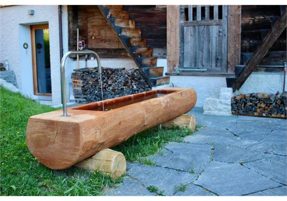 Wasserbrunnen aus Holz, bis 40 cm Durchmesser - Länge 1.5 m